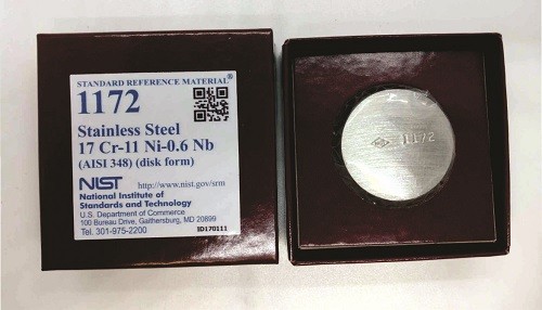 SRM 1172  不锈钢Cr17-Ni11-Nb0.6标准品
