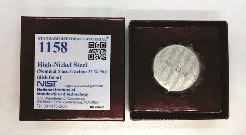 SRM 1158  高镍钢(标称质量分数36%Ni)标准品