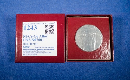 SRM 1243  Ni-Cr-Co合金UNS N 07001(盘形)标准品