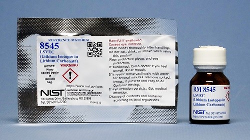 RM 8545 LSVEC （碳酸锂中的锂同位素）标准品