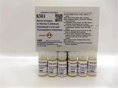 RM 8301 海相碳酸盐中的硼同位素(模拟珊瑚和有孔虫溶液)标准品