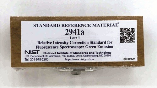 SRM 2941a    荧光光谱相对强度校正标准：绿色发射