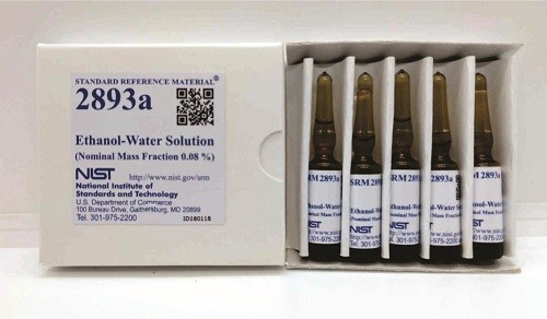 SRM 2893a  乙醇-水溶液标准品(名义质量分数0.08%)