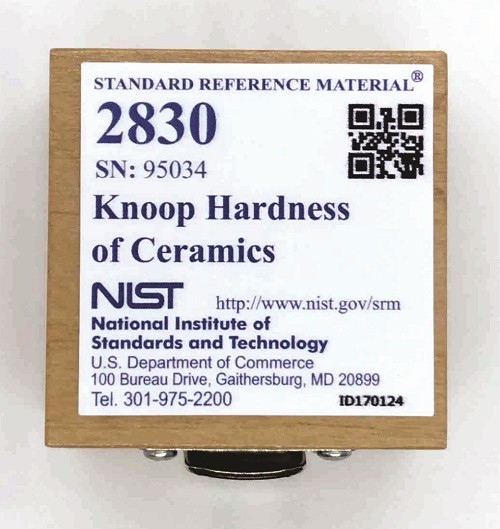 SRM 2830  陶瓷的Knoop硬度标准品
