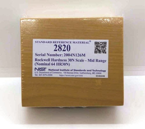 SRM 2820  洛氏硬度30N刻度-中档范围标准品(公称64 HR30N)