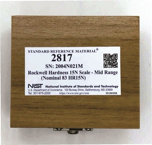 SRM 2817  洛氏硬度15N刻度-中间范围(标称83 HR15N)