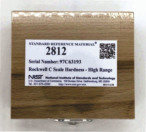SRM 2812  洛氏 C 标度硬度高范围标准品
