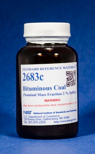 SRM 2683c  烟煤标准品(标称质量分数2%硫)