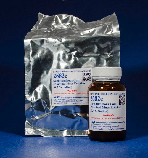 SRM 2682c  亚烟煤标准品(标称质量分数0.5%硫)
