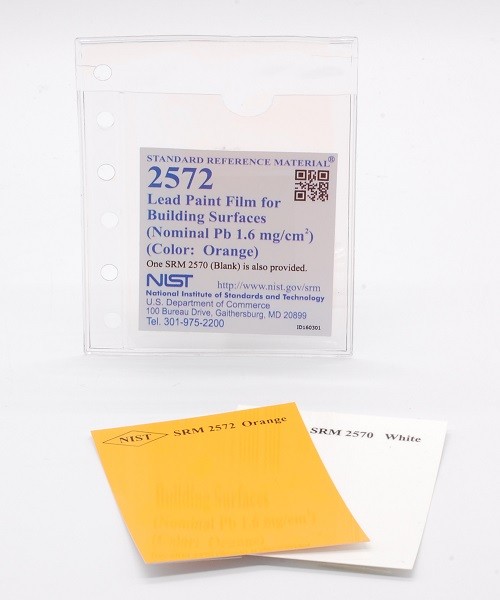 SRM 2572  建筑表面铅涂料(标称铅1.6毫克/厘米)2)(颜色：橙色)
