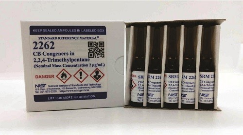 SRM 2262  2，2，4-三甲基戊烷中的氯化联苯同系物标准品(标称质量浓度为2μg/mL)